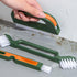 4 PCS Hand-held Groove Gap Cleaning Tools, Window Door Sliding Track Cleaning Brush + Dustpan Cleaning Brushes, Home Kitchen Cleaning Brush Tool...