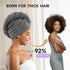 3 Pack Microfiber Hair Towel Wrap for Curly Hair, Super Absorbent Hair Drying Towel for Women, Kids, Hair Care Accessories, Hair Turban for Wet Ha...