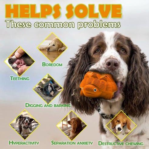 Dog Toys for Aggressive Chewers, Heavy Duty Tough Dog Toy for Large Dogs, Indestructible Squeaky Dog Toys...