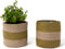Jute Planter Basket-Woven Jute Rope Covers for Decorating Indoor/Outdoor Succulents, Small Plant Pots-Set of 2-Multi-Purpose Storage Bins 4.5 Inch...