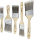 Paint Brushes Set, 5 Pcs Flat and Angle Paintbrushes for Wall and Trim, Suitable for Oil-based Paints, Water-based Paints, Stains, Home Improvemen...