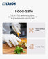 LANON Food Safe White Disposable Nitrile Gloves, Latex-Free, Powder-Free, Textured Fingertips, Cooking, Cleaning, Small...