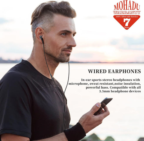 Earphones Wired Earbuds with Microphone Wired in-Ear Headphones Magnetic Noise Canceling 3.5mm Earbuds for Xiaomi,Huawei,Samsung,LG etc Wired Earp...