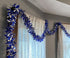 Anderson's Blue & Silver Metallic Tinsel Twist for Trailer Or Golf Cart, 4 inches Wide x 25 ft Long, Christmas, Birthday, Patriotic, Graduation an...