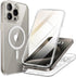 BERFY Magnetic for iPhone 15 Pro Max Case, Compatible with Magsafe, Built-in 9H Tempered Glass Screen Protector & Full Camera Protection, Full Bod...
