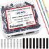 Tnisesm 240 Pcs 26-22 AWG Gauge Non Insulated Butt Connectors, Butt Splice Wire Connectors, Electrical Wire Seamless Uninsulated Butt Connectors C...