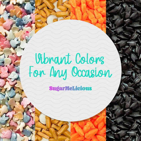 SugarMeLicious Carrot Sprinkles, Festive Sprinkle Mix for Baking & Decorating, Perfect for Cakes, Cupcakes, Cookies, and Desserts (3 oz)...