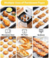 50 PCS 8 x 8 Inch Parchment Paper Baking Sheets for Cookies, Food Basket Liners, Air Fryer, Grilling Rack, Oven Non-Stick Precut Wax Paper Sheets ...