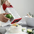 Spring Chef Professional Red 10" Parmesan Cheese Grater With Container, Stainless Steel & Soft Grip Handle, 4 Sided Kitchen Carrot Shredder, Handh...