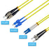 20M/66FT SC/APC to SC/UPC SM DX LSZH 3.0mm Indoor Fiber Optic Patch Cord, SC to SC Single mode 9/125?m Duplex SC-SC Optical Fiber Jumper Cable Com...