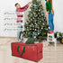 Christmas Tree Bag 7.5 ft Christmas Tree Storage Bag Waterproof Christmas Tree Storage Box Plastic Hard Christmas Tree Bag Heavy Duty (Red)...