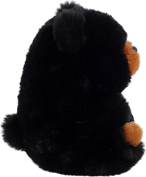 Aurora® Round Rolly Pet™ Cuddles Black Bear™ Stuffed Animal - Adorable Companions - On-The-Go Fun - Black 5 Inches...