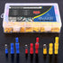 Glarks 300pcs 22-16 / 16-14 / 12-10 Gauge Insulated Quick Splice Female / Male Bullet Crimp Terminals Connectors Assortment Kit...