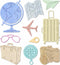 Globe Suitcase Camera Travel Die Cuts for Card Making, Paper Embossing Metal Cutting Dies Kit Templates, Storage Pockets Supplies, Photo Frame Alb...