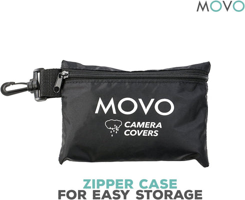 Movo CRC17 Storm Raincover Protector for DSLR Cameras, Lenses, Photographic Equipment (Small Size: 17 x 14.5)...