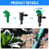 Drip Emitters, 60 Pcs Irrigation Drippers Garden Flag Drip System Parts, 3 Sizes, 1 GPH, 2 GPH, 4 GPH for Home Garden Trees and Shrubs Watering, 3...