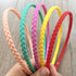 12pcs Colorful Thin Headbands for Women 6mm Light Pigtail Skinny Hairbands for Girls Hard Teeth Headbands For Kids Teens...