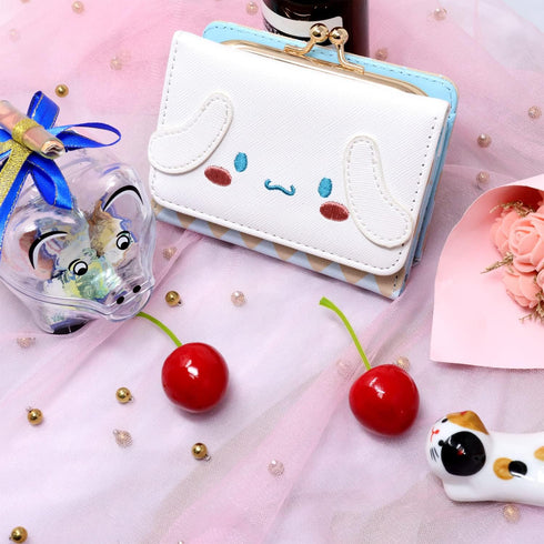 Honbay Fashion Cute Cartoon Wallet, Small Wallet, Women Ladies Short Wallet, PU Leather Tri-fold Wallet, Money Bag, Coin Cash Cards Pouch Purse, K...