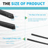 ZOFFI Hybrid Windshield Wiper Blade Refills 26"+17" Set of 4, 8.5mm width with natural AAAA level rubber...