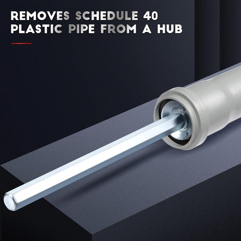 Enhon Plumbing PVC Pipe Reamer, Pipe Fitting Tools for 1/2" Speed Power Drill, Pipe Reamer PVC Fitting Saver for Removing Hub, Pipe Reamer Tool In...