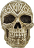 Private Label Celtic Owl Knotwork Human Skull Statue Pagan...