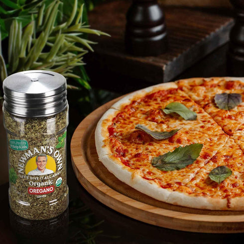 Newman's Own Organic Oregano Leaves; Great on Pasta, Dressings, and Marinades, USDA Certified Organic; Non-GMO; Kosher; 0.52Oz. Bottle...