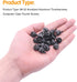 20 Pieces 6#-32 Computer Case Screws, Anodized Aluminum Thumbscrews, Fully Threaded Knurled Thumbscrews, Thumb Screws (Black)...