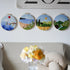 Feltsky Needle Felting Kit Landscape Framed in Embroidery Hoop 8" Craft for Mom Full Kit (Spring)...