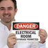 SmartSign - U9-1313-ND_7x10 "Danger - Electrical Room, No Storage Permitted" Label | 7" x 10" Laminated Vinyl Black/Red on White...