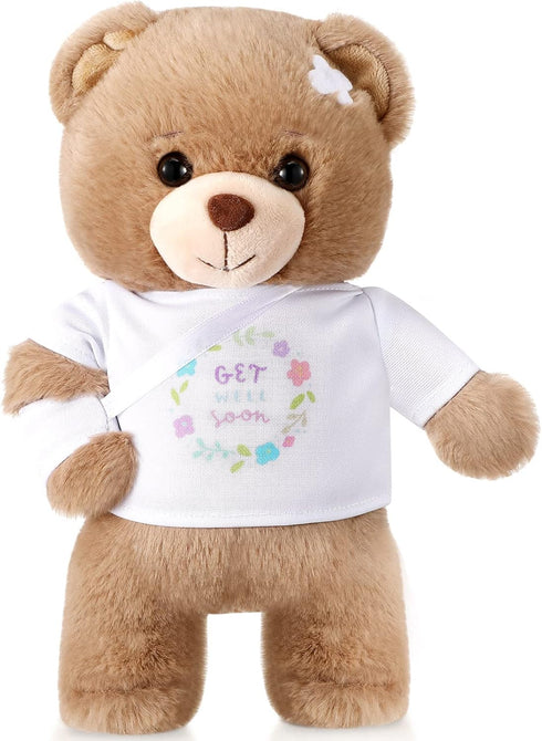 Deekin Broken Arm Gifts for Kids Get Well Soon Bear Stuffed Animal Gifts Bear for Kids Adult with Broken Arm After Surgery Soft Bandage Plush Bear...