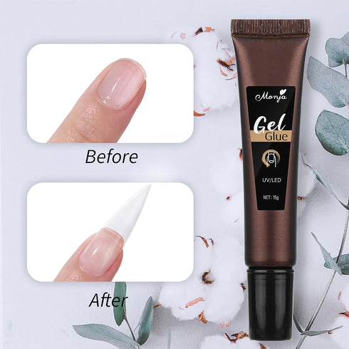 0.53 OZ Nail Glue, Super Strong Nail Glue for Nail Tips, Long Lasting Professional Nail Tip Glue for Press on Nails, Super Bond for Acrylic Nails ...