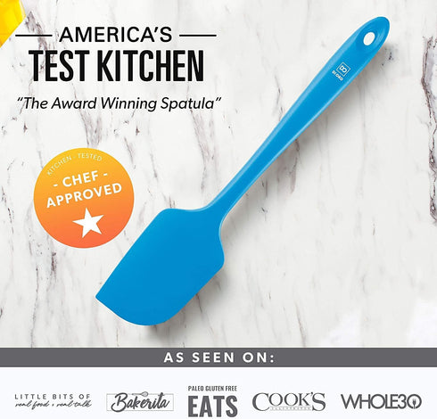 DI ORO Silicone Spatula - 600°F Heat-Resistant Rubber Kitchen Spatula for Baking, Scraping, & Mixing - BPA Free Nonstick Cookware Safe Flexible Ut...