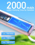 Portable Handheld Fan, Mini Portable Fan, 2000mAh Rechargeable USB Fan, 3 Speed Personal Small Desk Fan, Strong Airflow, Super Quiet, Pocket Fan w...