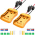 2 Packs Power Wheels Adapter for Dewalt 20V Battery, Power Wheels Battery Converter Kit with Fuse & Switch & Wire Terminals & 12 AWG Wire for DIY ...