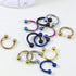 Kridzisw 14G Septum Nose Rings Eyebrow lip Rings Lobe Earrings Hoop 316L Surgical Steel Cartilage Helix Tragus Rook Daith Earrings Hoops Piercing ...