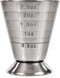True Trio Multi-Unit Drink Measure, Shot Measuring Cup with Oz, Ml, and Tbsp Markings, Stainless Steel 2.5oz Set of 1...