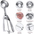 Ice Cream Scoop, 3Pcs Cookie Scoop Set, Stainless Steel Ice Cream Scooper with Trigger Release, Large/Medium/Small Cookie Scooper for Baking, Cook...