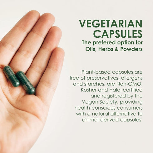 Capsuline Size 00 Empty Vegan Capsules, Clear - 1000 Count| Vegetarian, Kosher, Non-GMO & Halal Certified |DIY Vegetable Capsule Filling...