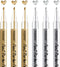Paint Pen Gold Silver Metallic Permanent Acrylic Markers Set for Fabric Glass Rock Wooden Ceramic Leather Tire Painting, 0.7mm Extra Fine Tip (3pc...