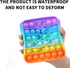2 Packs Pop Fidget Sensory Toys, Autism Special Needs Stress Relief Silicone Pressure Relieving Toys, Round and Square Squeeze Toys for Kids Child...