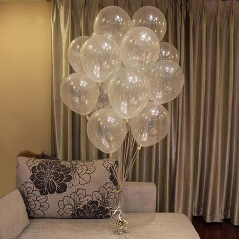 12 inch Clear Balloons Clear Latex Party Balloons Party Decorations Supplies, Pack of 36...