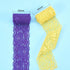 BENECREAT 18 Yards Lace Fabric Stretch Elastic 1.57 inches Wide Trim Lace for Headbands Garters Wedding Bouquet Making - 18 Colors 1 Yard Each...