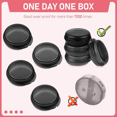 4PCS Portable Medicine Pills Case Small Pill Box Cute Medicine Case Compact Portable Pocket Purse Storage Container Earplug Bag Round Holder Bottl...