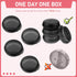 4PCS Portable Medicine Pills Case Small Pill Box Cute Medicine Case Compact Portable Pocket Purse Storage Container Earplug Bag Round Holder Bottl...