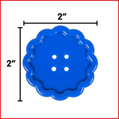 Edx Education Large Buttons - Mini Jar Set of 60 - Lacing Activity - Sensory and Fine Motor Skill Development - Math Manipulative for Kids...