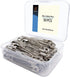 50PCS-3In Safety Pins,Stainless Steel Safety Pins,Bulk Metal Silver Sewing Pins Clothing Clips Tool 75mm Decorative(3" 50)...