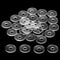 30 Pack 3/4 Inch Clear Plastic Washers, Flat Vinyl Replacement Parts Clear Washer Spacer Nylon Washers for Glass Shower Door Handle Towel Bars Sta...