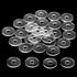 30 Pack 3/4 Inch Clear Plastic Washers, Flat Vinyl Replacement Parts Clear Washer Spacer Nylon Washers for Glass Shower Door Handle Towel Bars Sta...