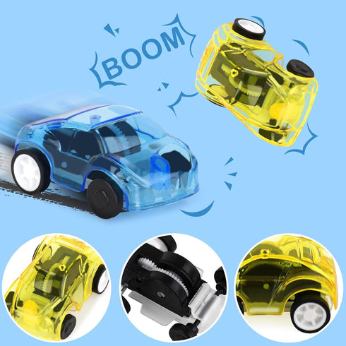 Hxezoc 50 Pack Mini Car Toys Pull Back Race Car, Treasure Box Toys Vehicles for Kids Toddlers 4-8 Years Old, Bulk Toys for Carnival Prizes, Classr...