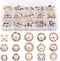 Swpeet 150Pcs 15 Types Beautifu Sew in Faux Pearl Buttons Sewing Crafts with Shank Cover Up Buttons for Clothes Shirts Suits Coats Sweaters Storag...